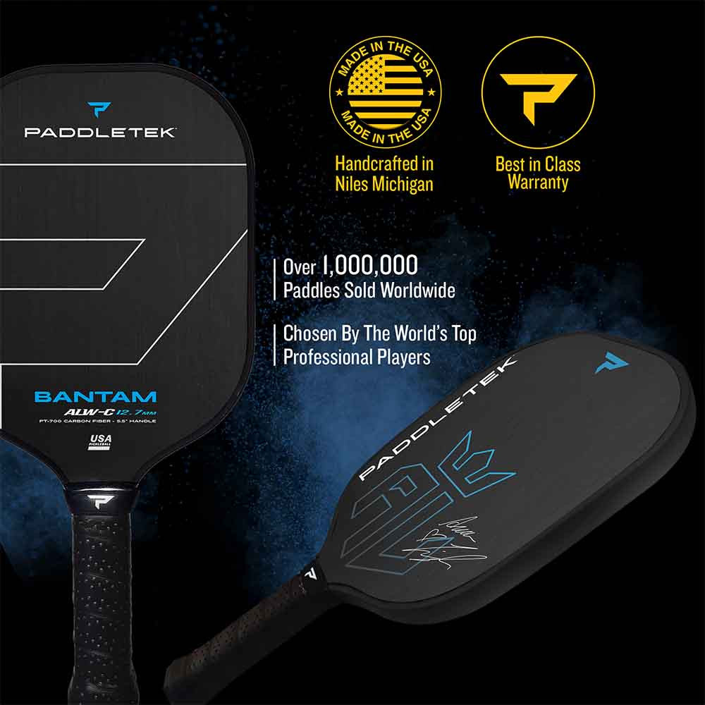 Pickleballsports Paddletek Bantam ALW-C Anna Leigh Waters Carbon 12.7mm Paddle