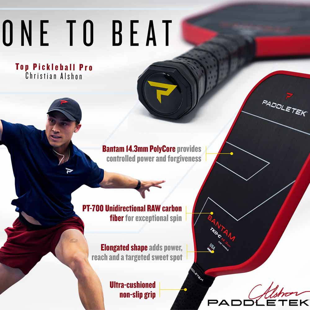 Pickleballsports Paddletek Bantam TKO-C 14.3mm Pickleball Paddle
