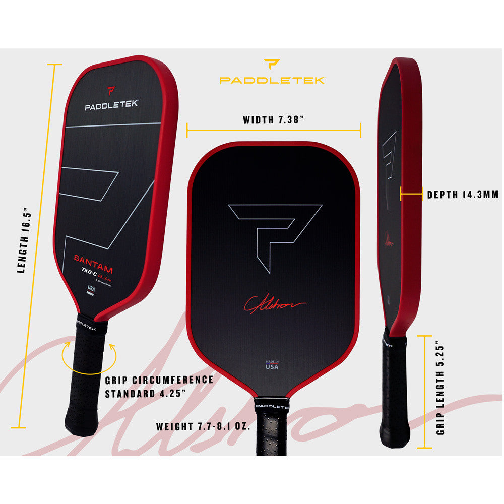 Pickleballsports Paddletek Bantam TKO-C 14.3mm Pickleball Paddle