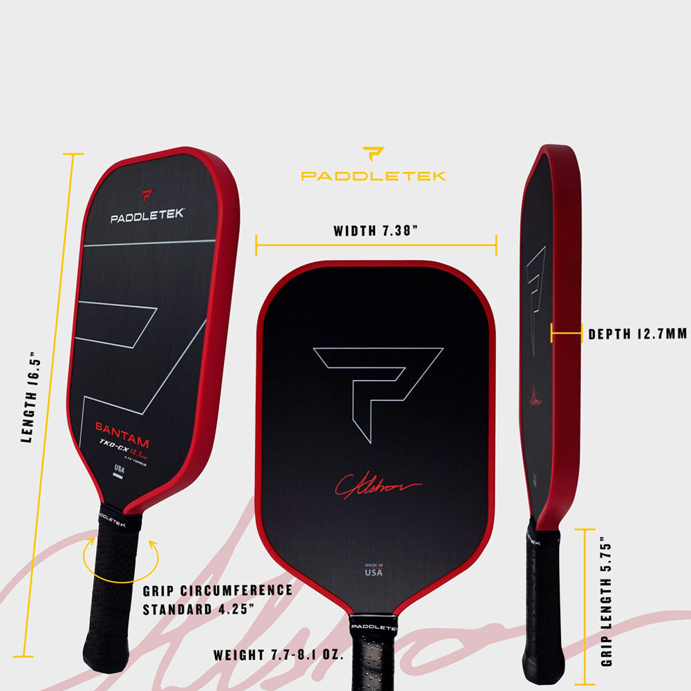 Pickleballsports Paddletek Bantam TKO-CX 12.7mm Pickleball Paddle
