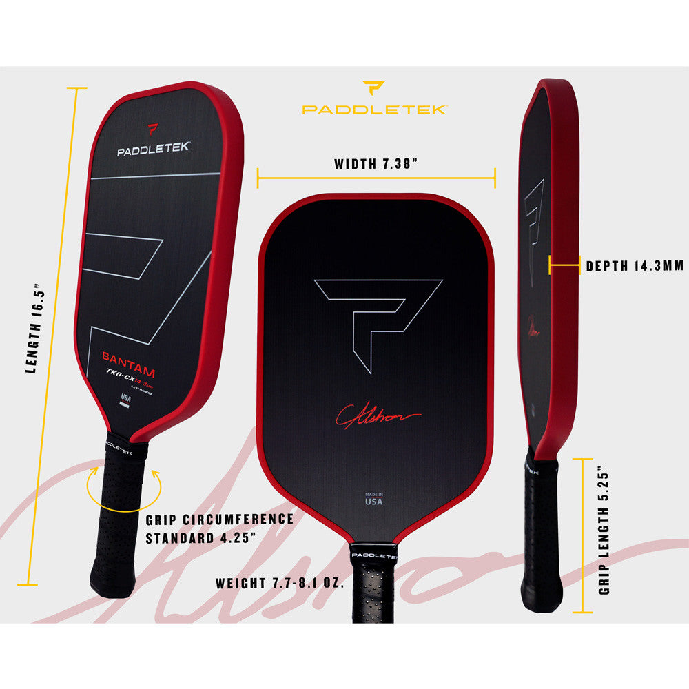 Pickleballsports Paddletek Bantam TKO-CX 14.3mm Pickleball Paddle