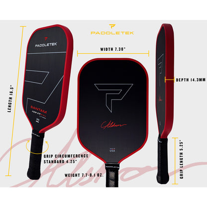 Pickleballsports Paddletek Bantam TKO-CX 14.3mm Pickleball Paddle