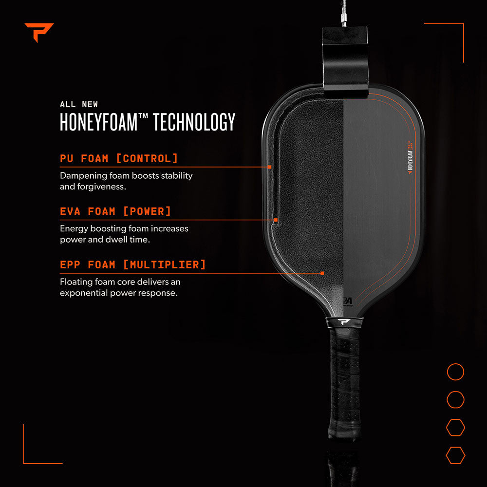 Pickleballsports Paddletek HoneyFoam TKO-X 16mm Pickleball Paddle