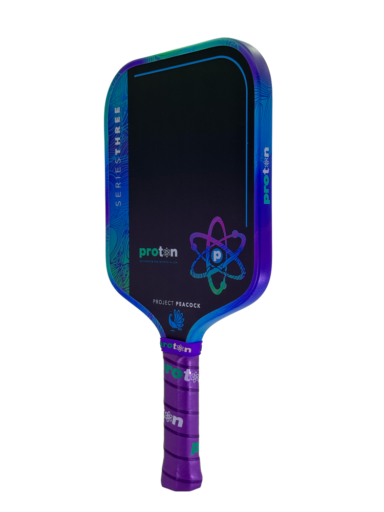 Pickleballsports Proton Series Three Project Peacock 15mm Widebody Pickleball Paddle