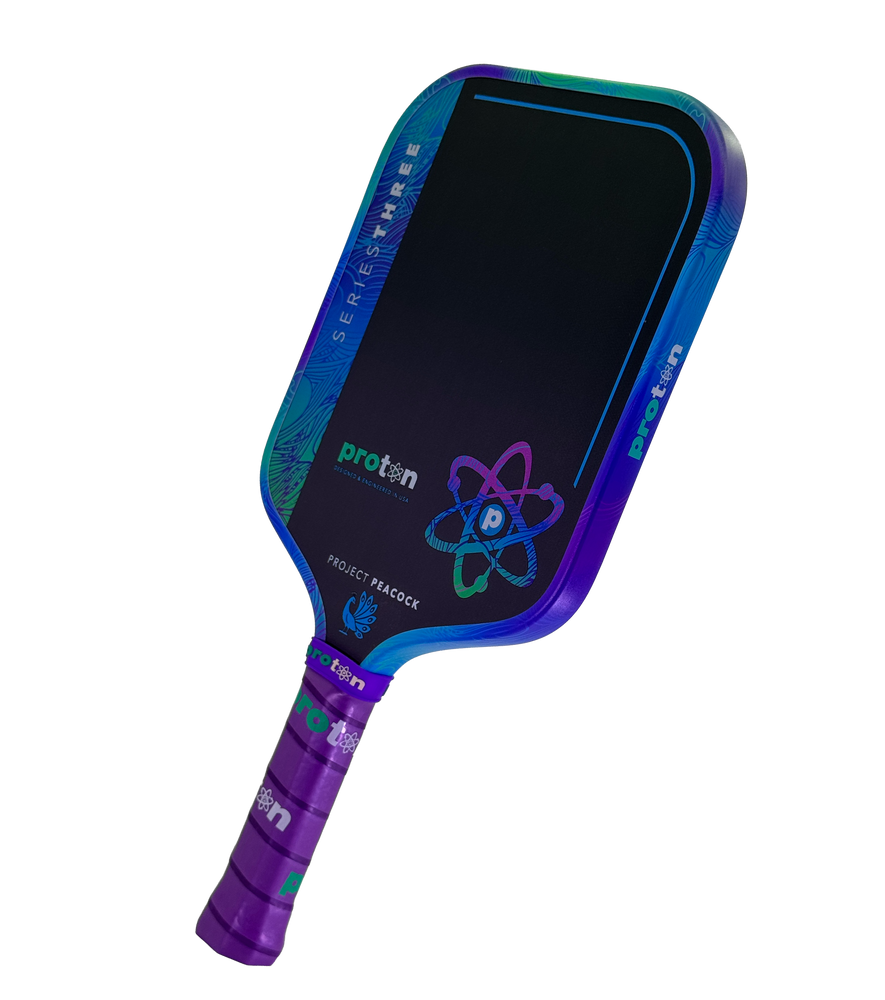 Pickleballsports Proton Series Three Project Peacock 15mm Widebody Pickleball Paddle