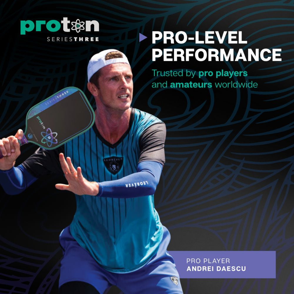 Pickleballsports Proton Series Three Project Peacock 15mm Widebody Pickleball Paddle