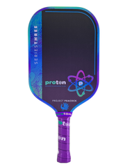 Pickleballsports Proton Series Three Project Peacock 13mm Elongated Pickleball Paddle