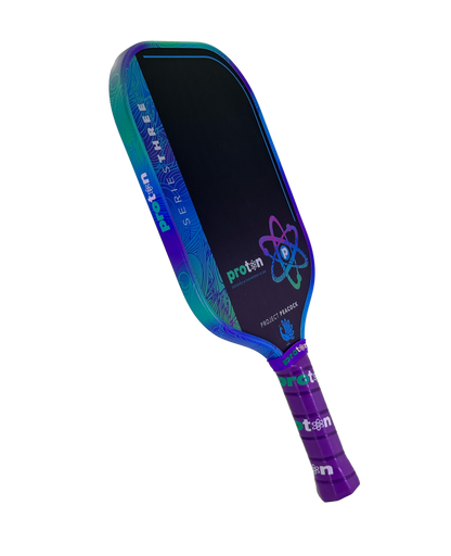 Pickleballsports Proton Series Three Project Peacock 13mm Elongated Pickleball Paddle