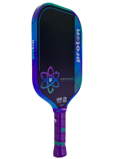 Pickleballsports Proton Series Three Project Peacock 13mm Elongated Pickleball Paddle