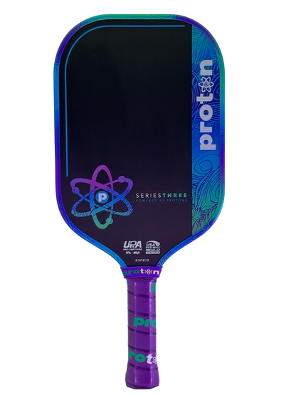 Pickleballsports Proton Series Three Project Peacock 13mm Elongated Pickleball Paddle
