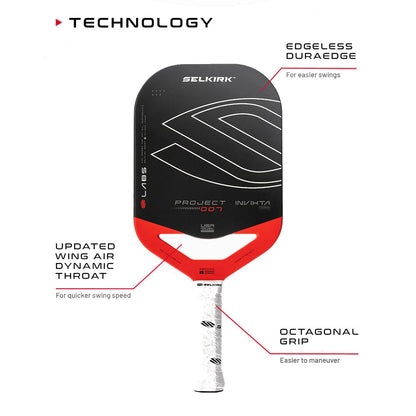 Pickleballsports Selkirk Labs Project 007 Invikta 10mm Pickleball Paddle