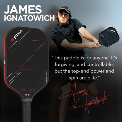 Pickleballsports RPM Friction Pro Elongated V2 Carbon Fiber Pickleball Paddle