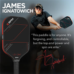 Pickleballsports RPM Friction Pro Elongated V2 Carbon Fiber Pickleball Paddle