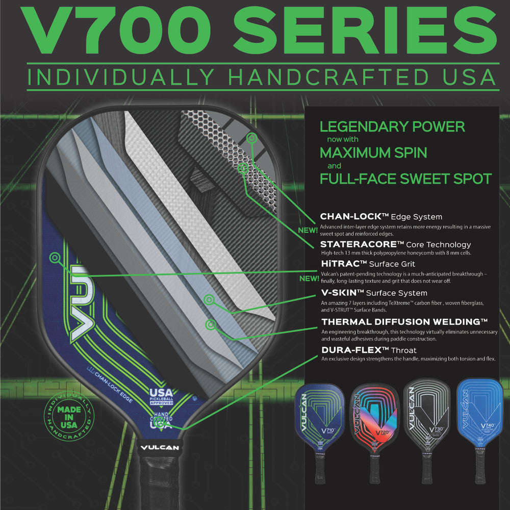 Pickleballsports Vulcan V710HT MAX Pickleball Paddle
