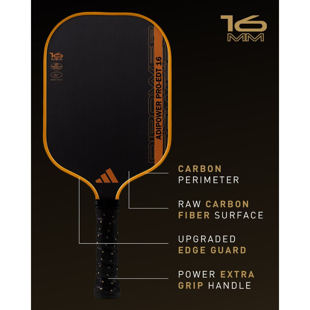 Pickleballsports adidas ADIPOWER PRO Edition ATTK 16mm Pickleball Paddle