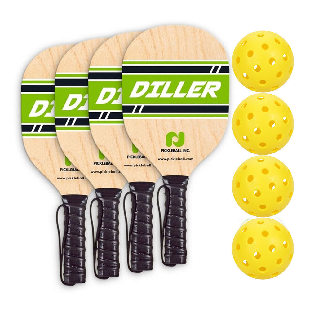 Pickleballsports Diller Wood Paddle 4-Pack