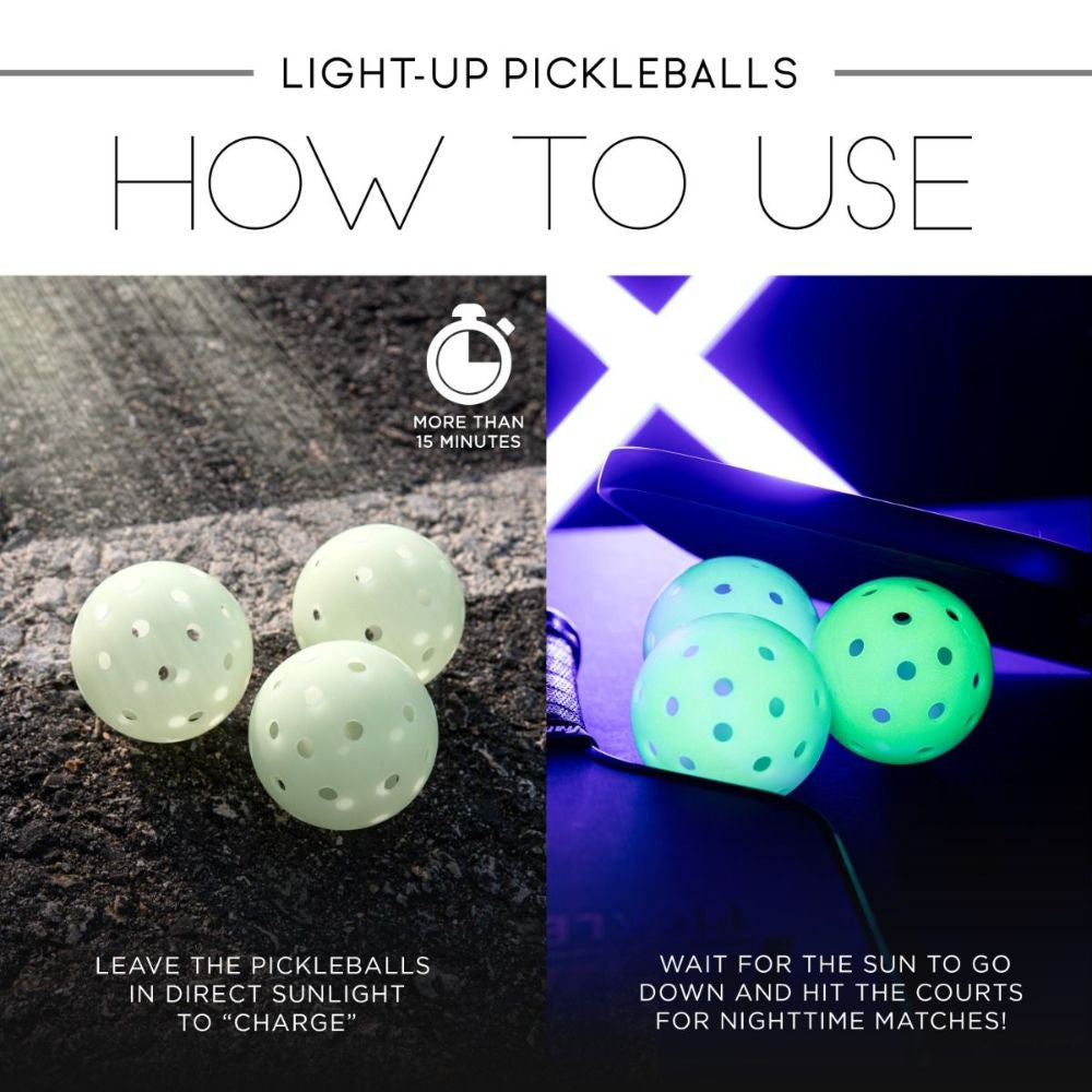 Pickleballsports Franklin Sports Glow in the Dark X-40 Outdoor Pickleballs