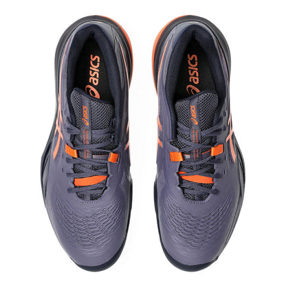 Pickleballsports ASICS Gel-Resolution X  Greyish Purple/Nova Orange Court Shoe