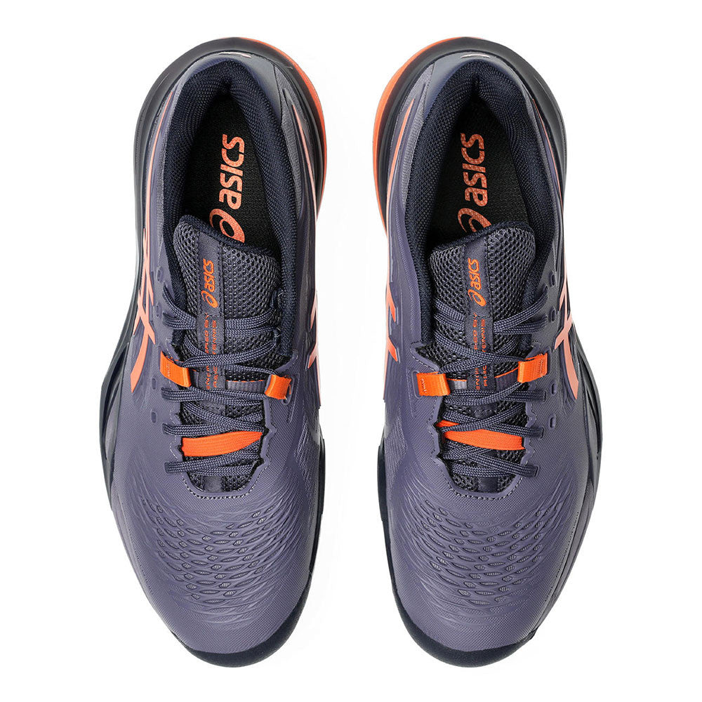 Pickleballsports ASICS Gel-Resolution X  Greyish Purple/Nova Orange Court Shoe