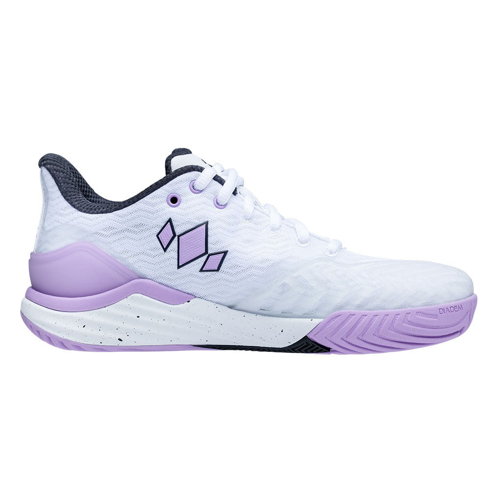 Pickleballsports Diadem Court Burst Court Shoe - White/Purple