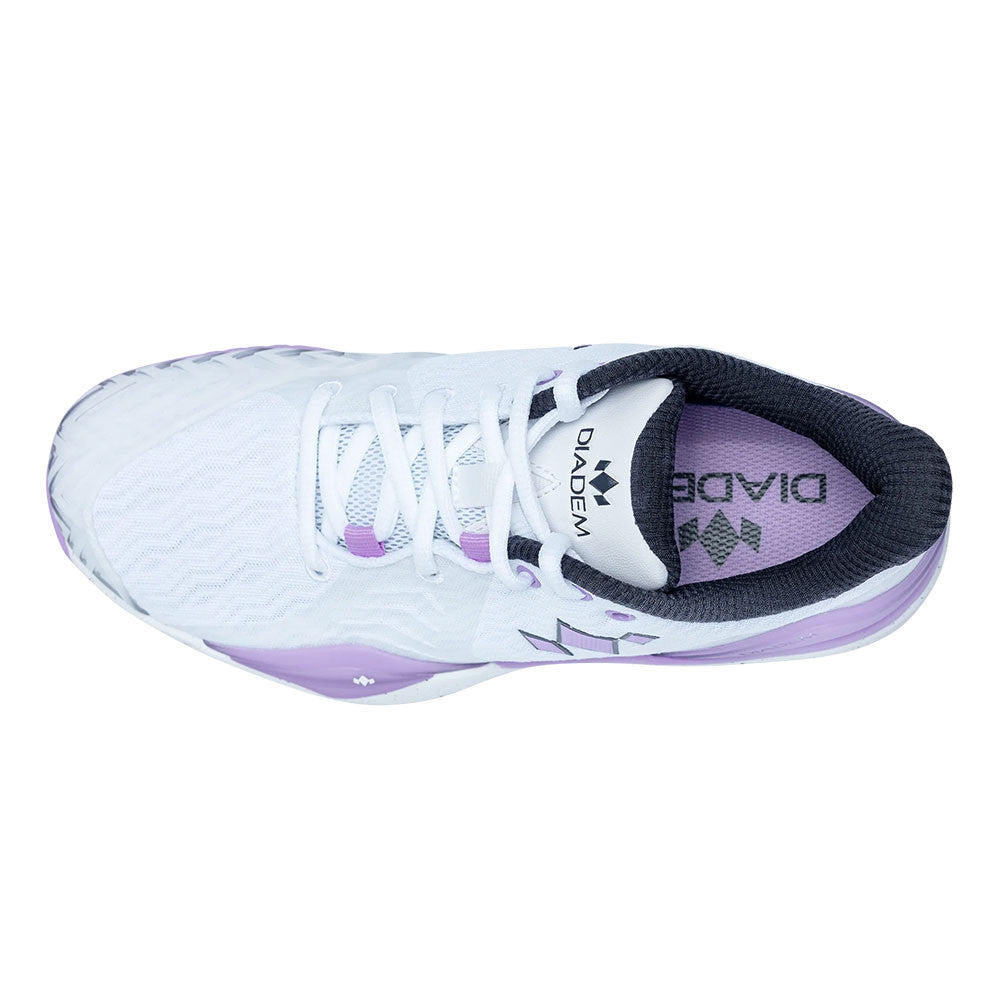 Pickleballsports Diadem Court Burst Court Shoe - White/Purple