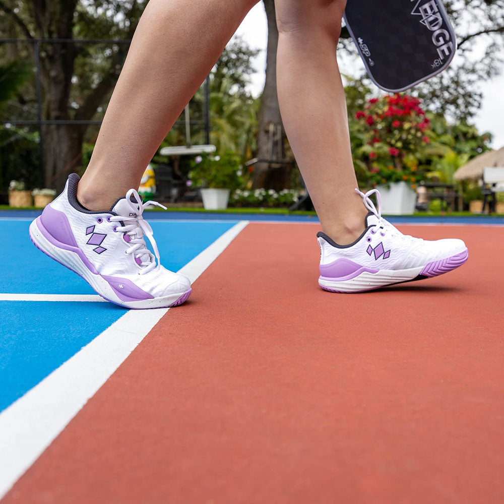 Pickleballsports Diadem Court Burst Court Shoe - White/Purple
