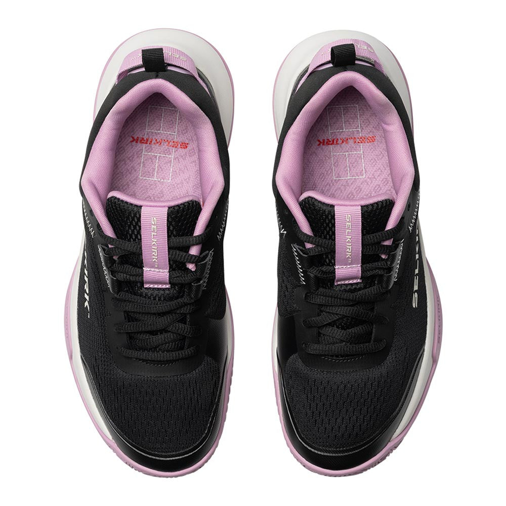 Pickleballsports  Selkirk CourtStrike Pickleball Shoe - Black/Winterberry/White