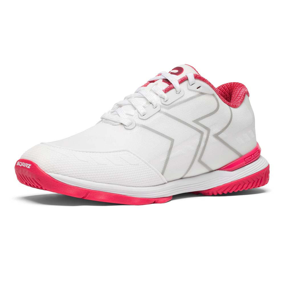 Pickleballsports SQAIRZ XRZ™ White/Dark Pink  Pickleball Court Shoes