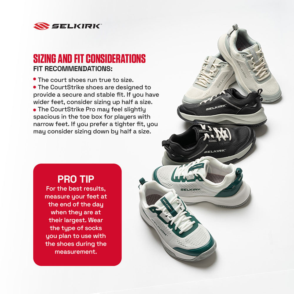 Pickleballsports  Selkirk CourtStrike 2.0 Pickleball Shoe -  White/Dark Green