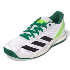 Pickleballsports adidas White/Black/Green Courtflash  Pickleball Shoe