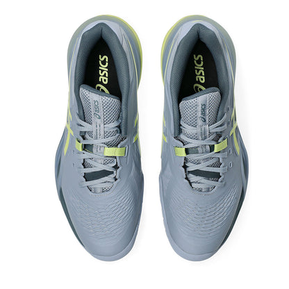 Pickleballsports ASICS Gel-Resolution X 2E  Wide Court Shoe - Grey Blue/Pistachio