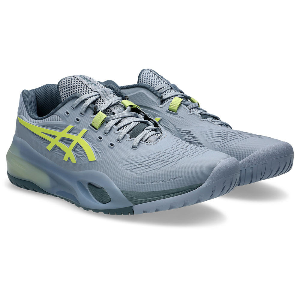 Pickleballsports ASICS Gel-Resolution X Court Shoe - Grey Blue/Pistachio