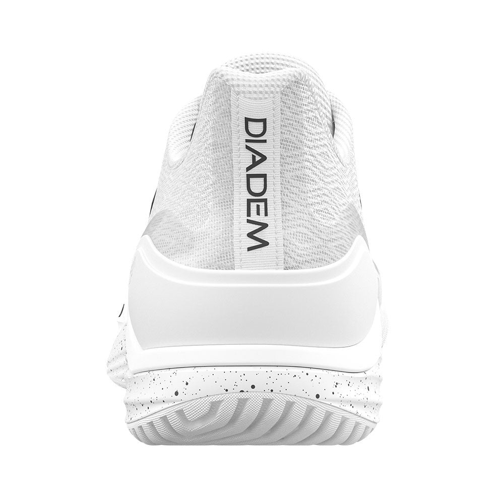 Pickleballsports Diadem Court Burst Wide Court Shoe - Unisex - White/White