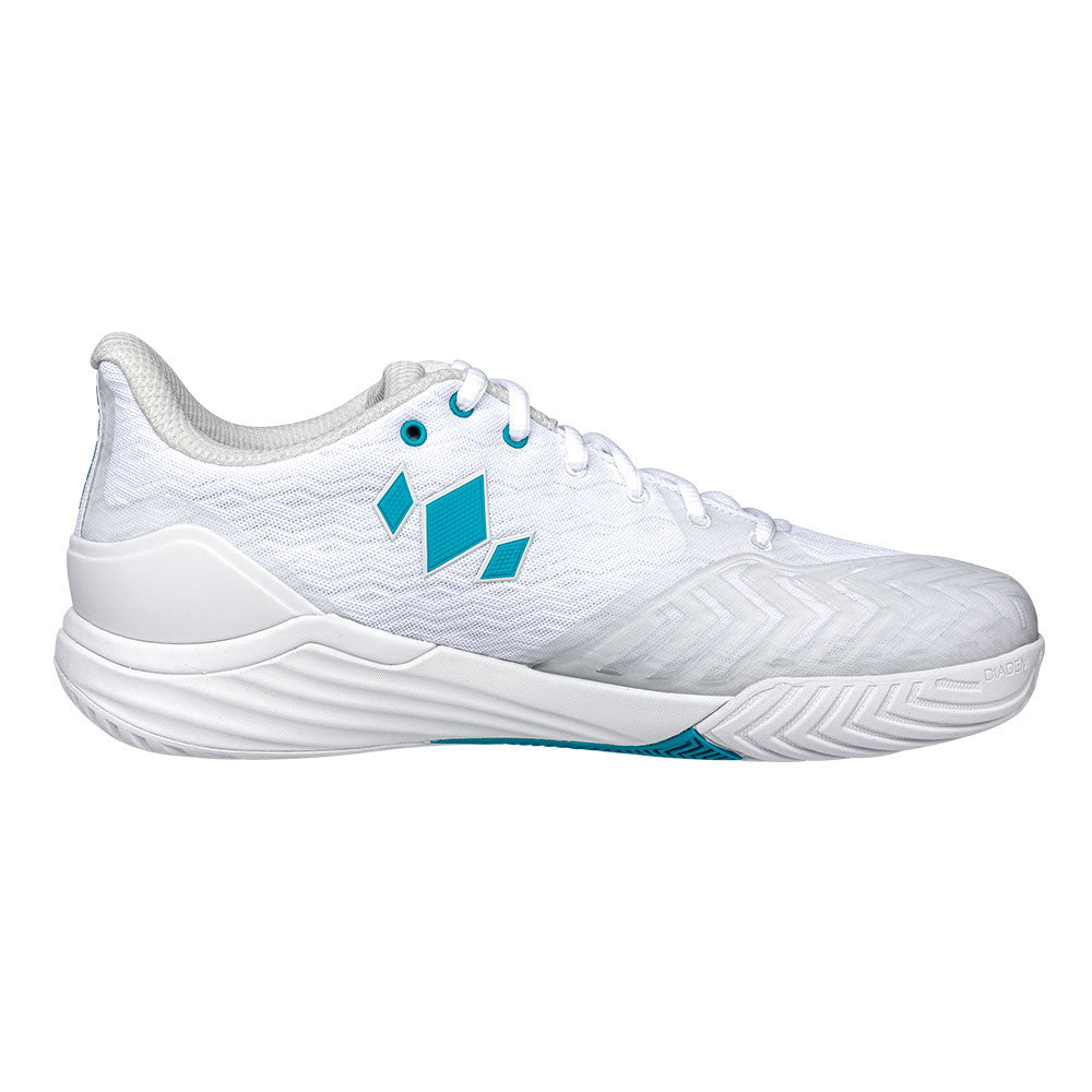 Pickleballsports Diadem Court Burst Court Shoe - Unisex - White/Teal