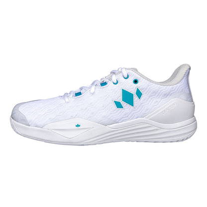 Pickleballsports Diadem Court Burst Court Shoe - Unisex - White/Teal