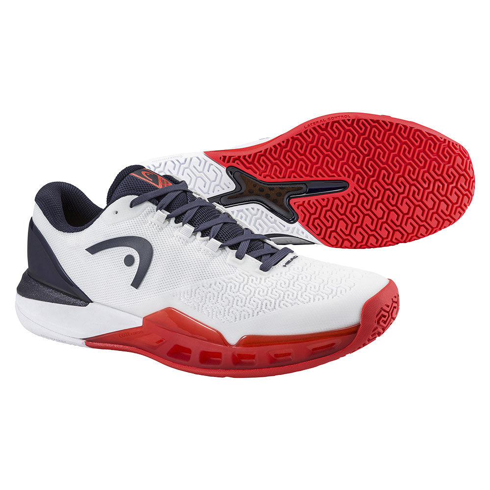 Pickleballsports HEAD Revolt Pro 5.0 Court Shoe - White/Navy/Red