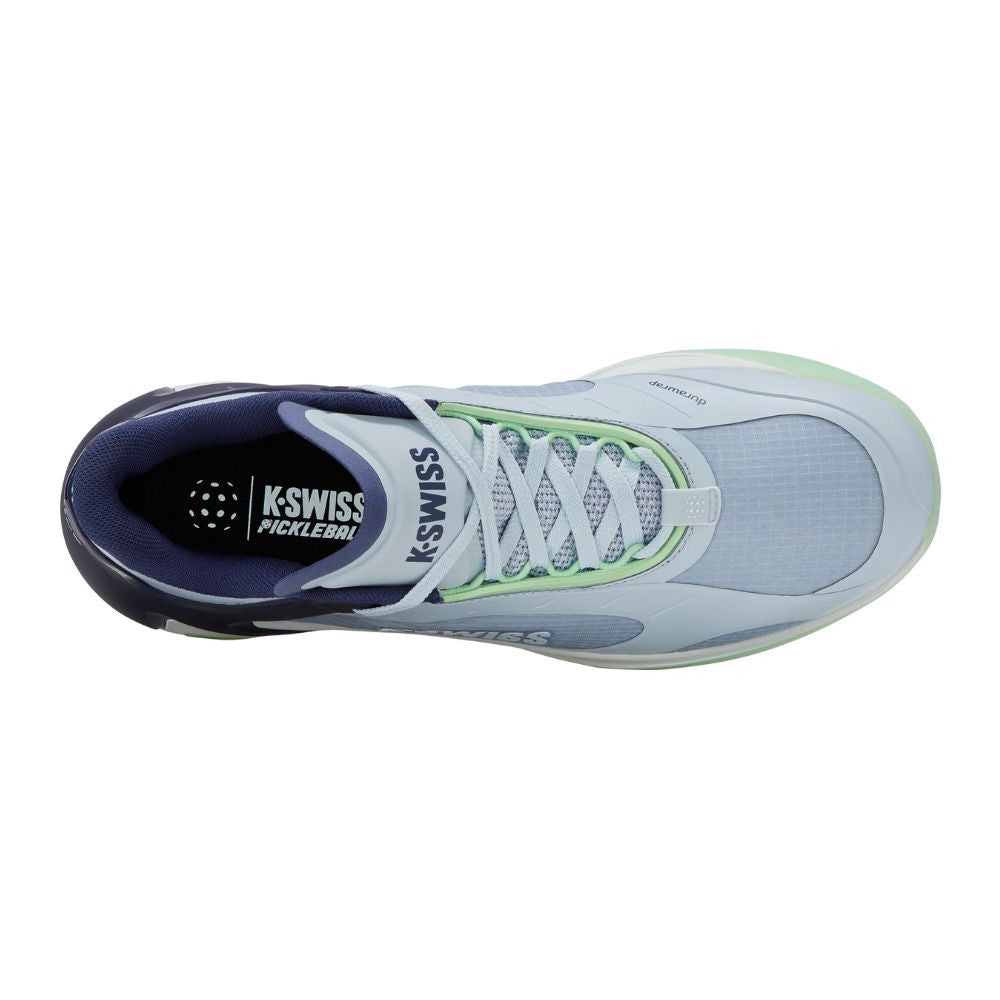 Pickleballsports K-Swiss K-Frame Pickleball Shoe - Artic Ice/Oceana/Patina Green