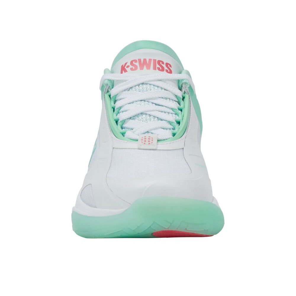 Pickleballsports K-Swiss K-Frame Pickleball Shoe - White/Neon Mint/Hot Neon Pink