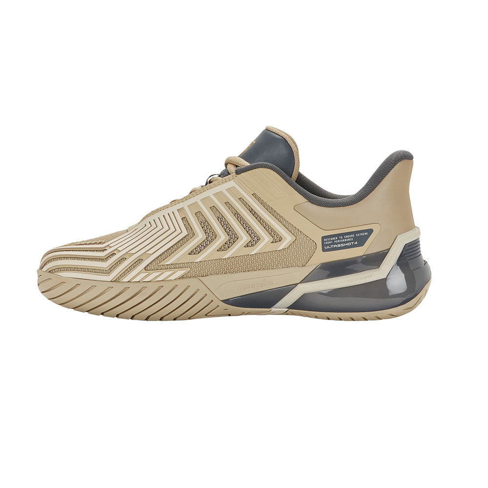 Pickleballsports K-Swiss Ultra Shot 4 Pickleball Shoe, Pale Khaki/Turbulence/Whitecap Gray