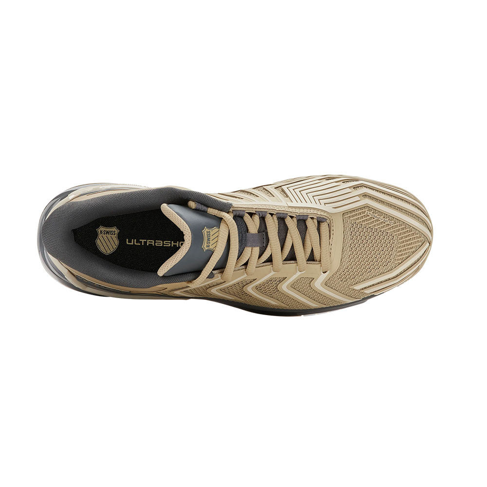 Pickleballsports K-Swiss Ultra Shot 4 Pickleball Shoe, Pale Khaki/Turbulence/Whitecap Gray