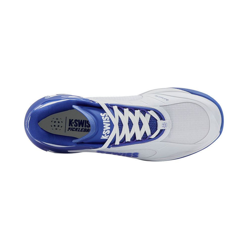 Pickleballsports K-Swiss K-Frame Pickleball Shoe - White/Dazzling Blue