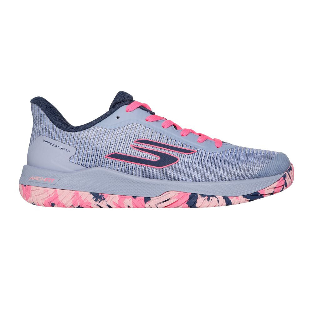 Pickleballsports Skechers Viper Court Pro 2.0 Gray/Lavender  Shoe