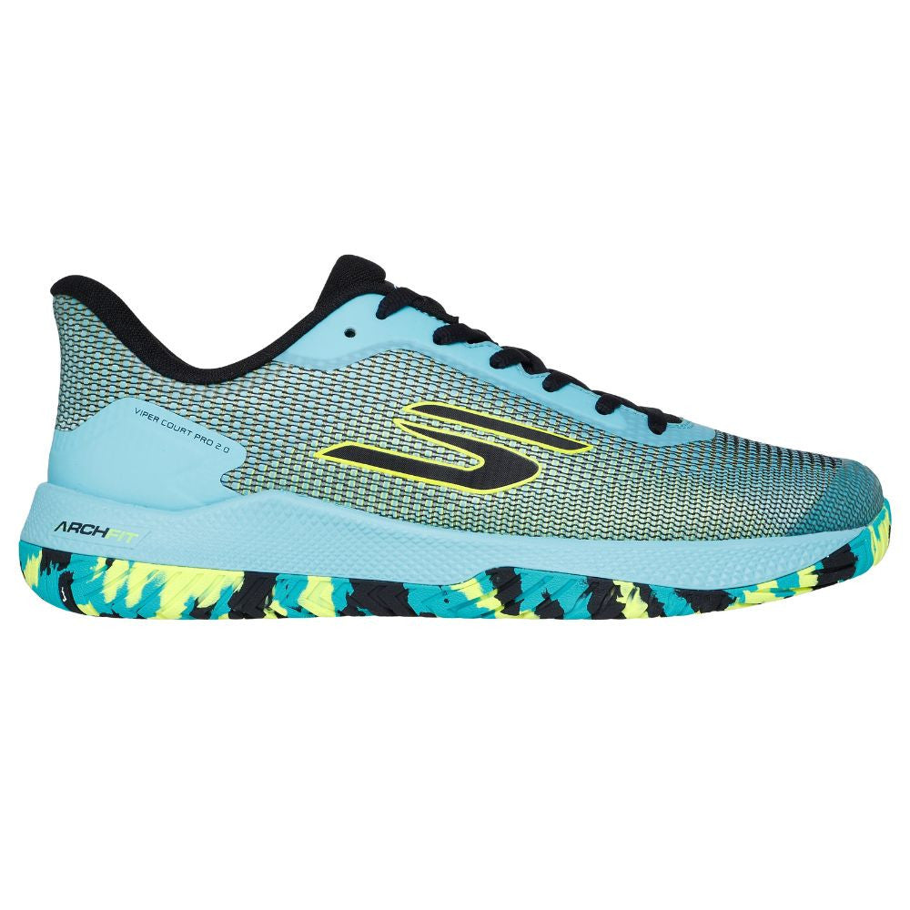 Pickleballsports Skechers Viper Court Pro 2.0 Aqua/Multicolor  Shoe