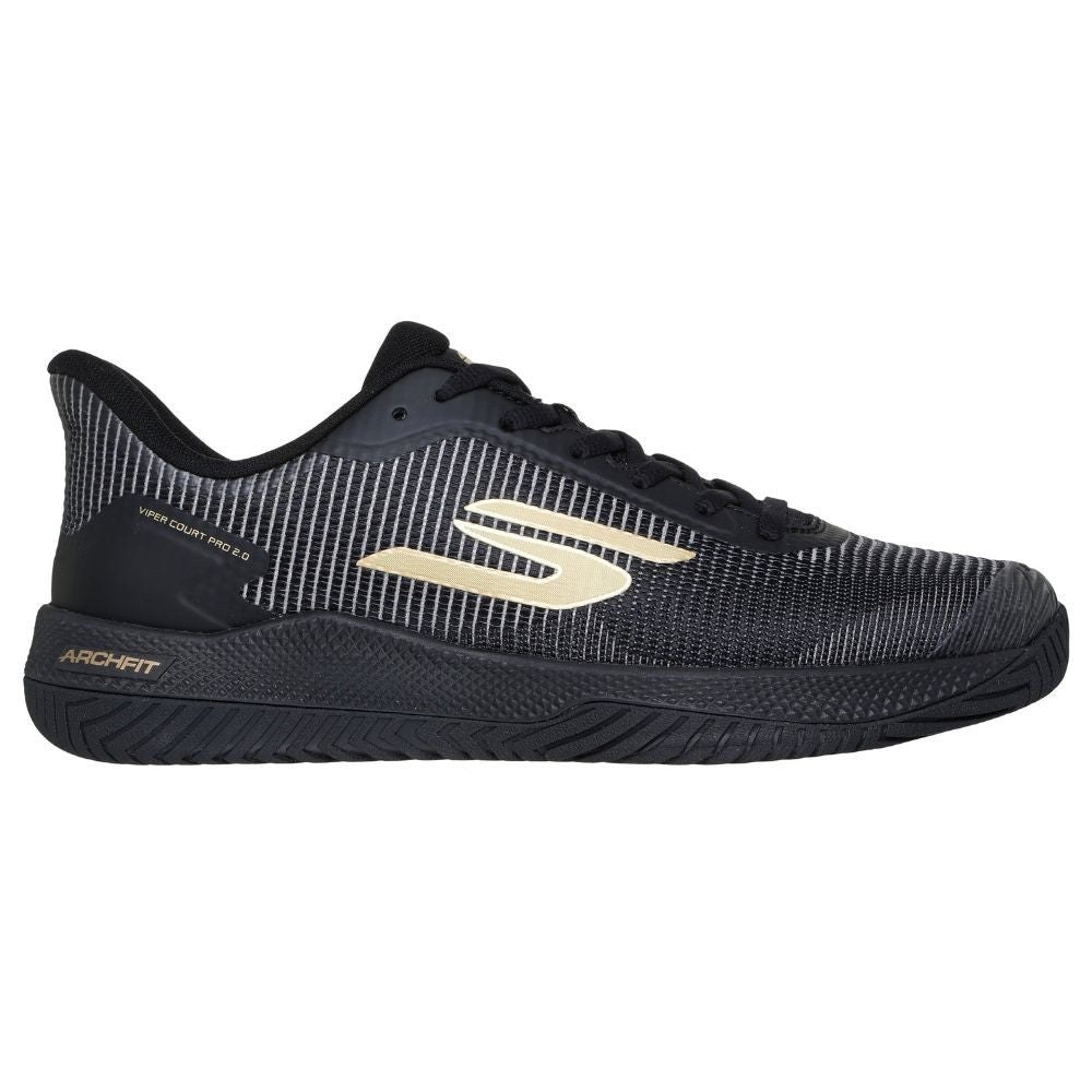 Pickleballsports Skechers Viper Court Pro 2.0 Black/Gold  Shoe