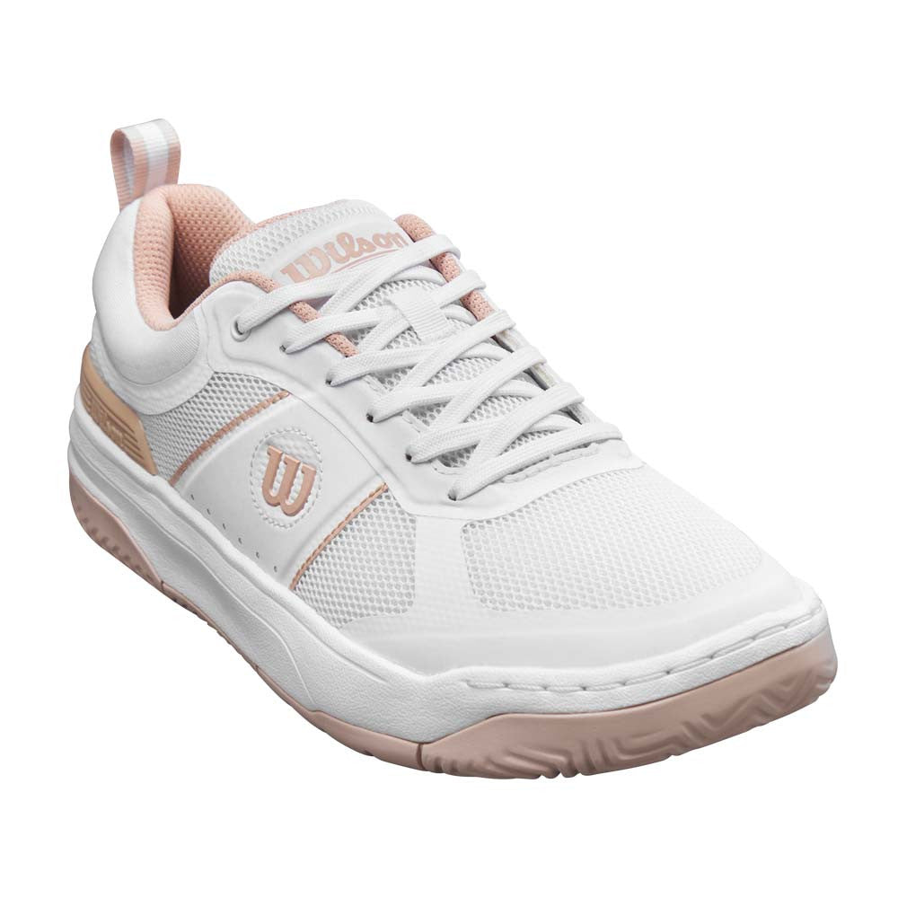 Pickleballsports Wilson Pickle Pro White/White/Cameo Rose  Pickleball Shoe