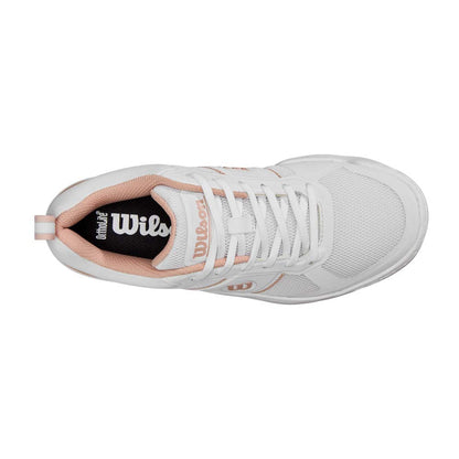 Pickleballsports Wilson Pickle Pro White/White/Cameo Rose  Pickleball Shoe