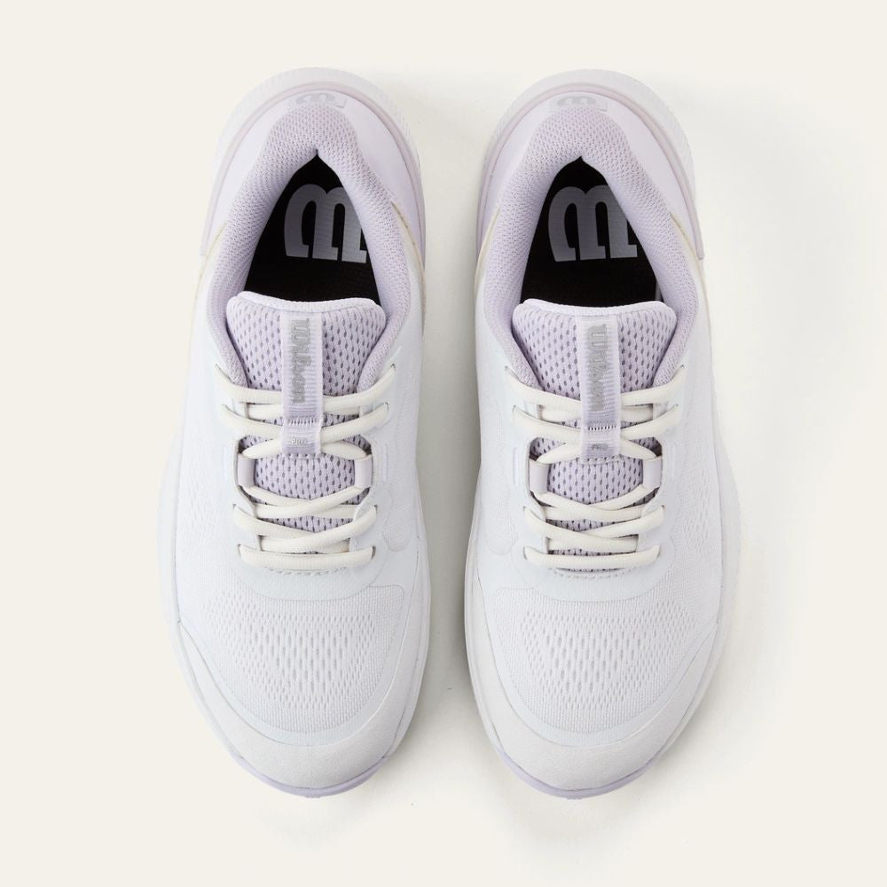 Pickleballsports Wilson Intrigue Pro Court   White/Lavender Blue/Silver Shoe