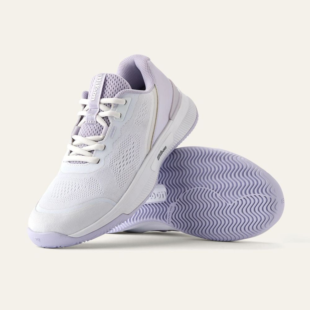 Pickleballsports Wilson Intrigue Pro Court   White/Lavender Blue/Silver Shoe