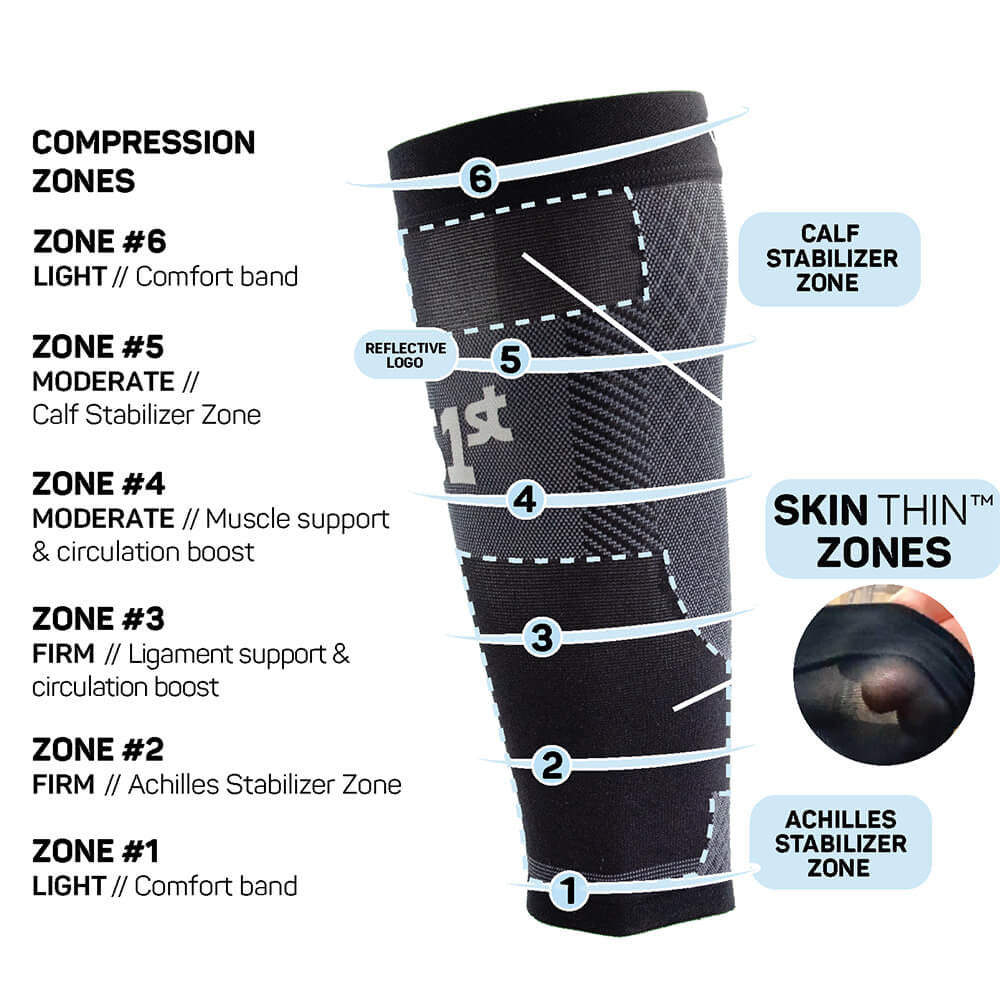 Pickleballsports OS1st Thin Air Compression Calf Sleeves