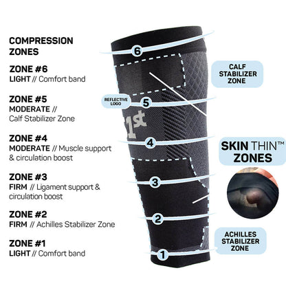 Pickleballsports OS1st Thin Air Compression Calf Sleeves